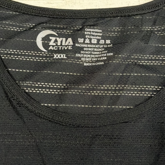 Zyia Active Black Luxe Muscle Tank XXXL.   NWT - Picture 3 of 7